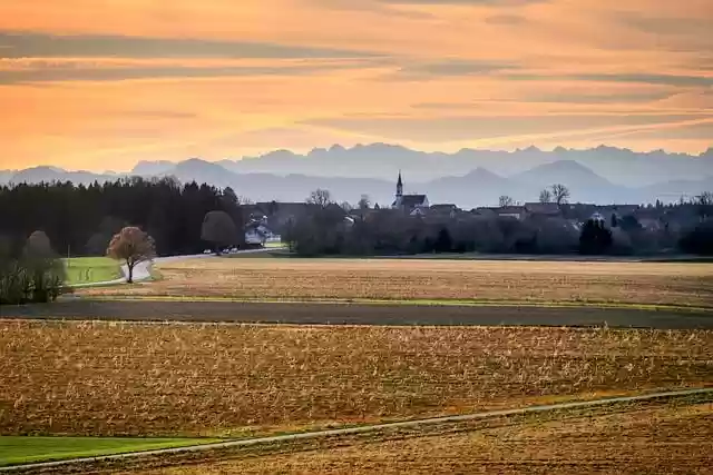 Free download fields stubble fields village free picture to be edited with GIMP free online image editor