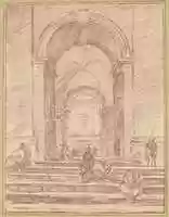 Free download Figures in a Roman Arcade free photo or picture to be edited with GIMP online image editor