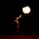 Fire dancing  screen for extension Chrome web store in OffiDocs Chromium