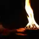 Fire in the night  screen for extension Chrome web store in OffiDocs Chromium