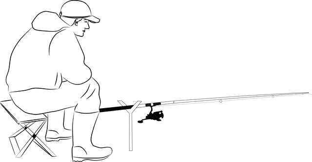 Free download Fisherman Fishing Pond -  free illustration to be edited with GIMP free online image editor