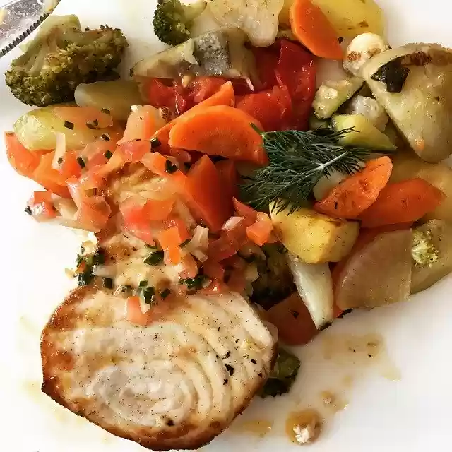 Free download Fish Swordfish Small Vegetables -  free photo or picture to be edited with GIMP online image editor