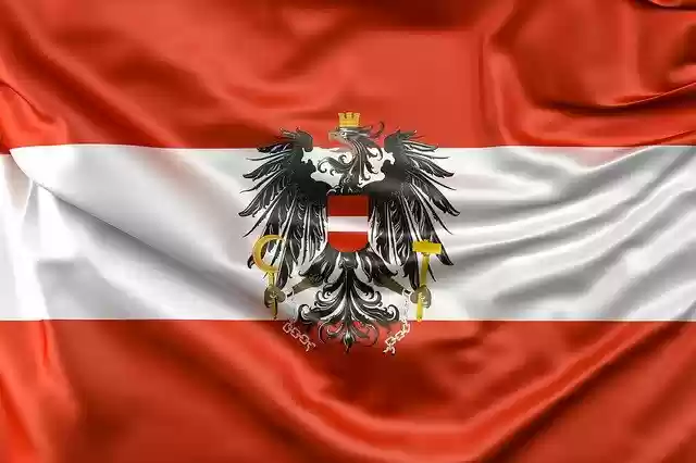 Descărcare gratuită flag austria eagle flag of austria imagine gratuită pentru a fi editată cu editorul de imagini online gratuit GIMP