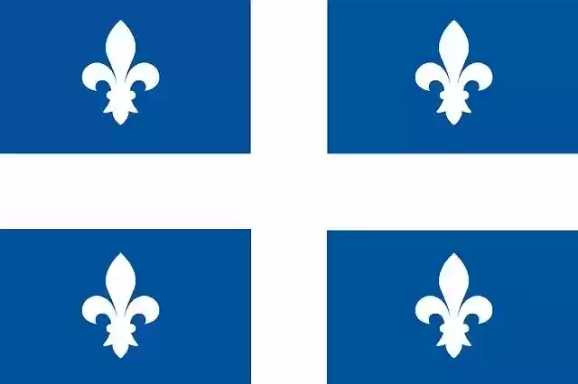Free download Flag Quebec National -  free illustration to be edited with GIMP free online image editor