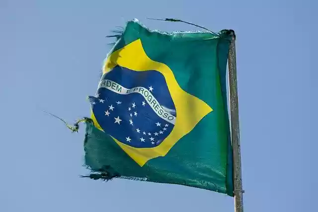 Free download Flag Ragged Brazil -  free photo or picture to be edited with GIMP online image editor