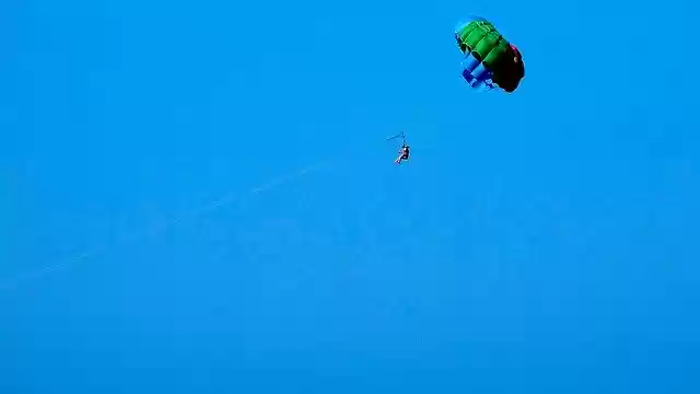Free download Flight Parachute Sky -  free photo or picture to be edited with GIMP online image editor