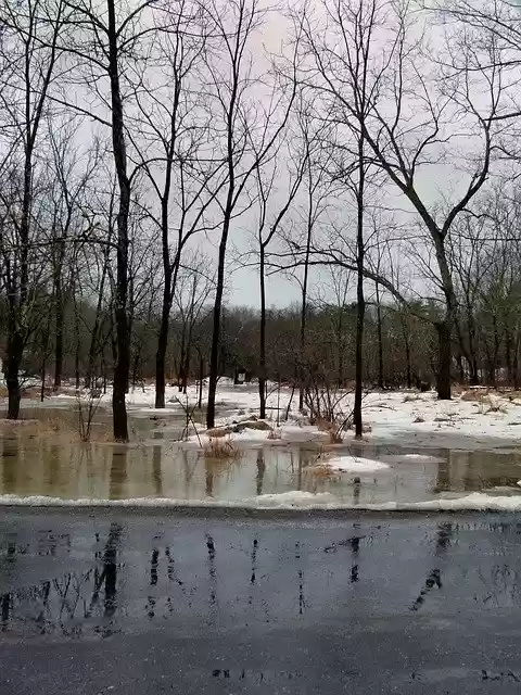 Free download Flood Snow Winter free photo template to be edited with GIMP online image editor