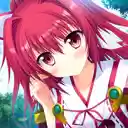 Flower Cute Anime Girl 主题 1366x768 屏幕，用于扩展 OffiDocs Chromium 中的 Chrome 网上商店