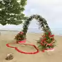 Flower gate on the beach wallpaper  screen for extension Chrome web store in OffiDocs Chromium