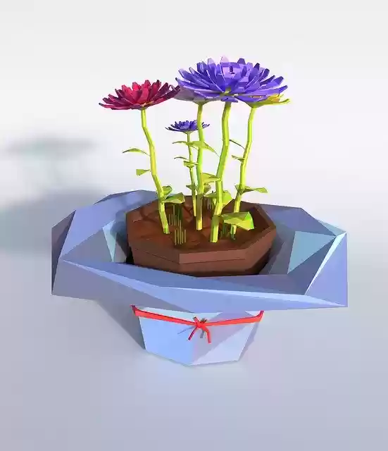 Free download Flower Lowpoly Artistically -  free illustration to be edited with GIMP free online image editor