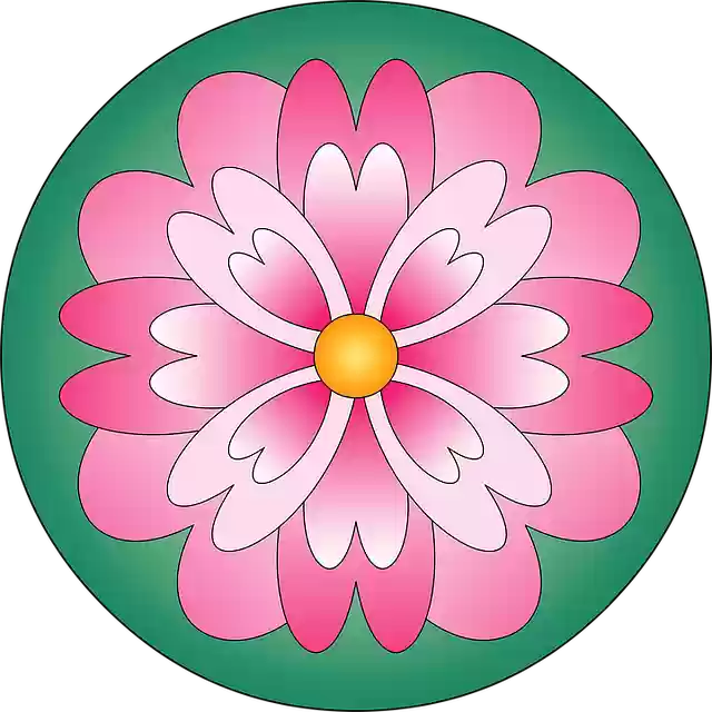 Free download Flower Mandala Color Pink -  free illustration to be edited with GIMP free online image editor