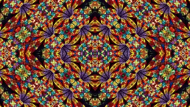 Free download Flowers Kaleidoscope Art Pattern -  free illustration to be edited with GIMP free online image editor