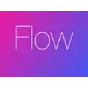 Flow: Rainbow New Tab (with clock)  screen for extension Chrome web store in OffiDocs Chromium