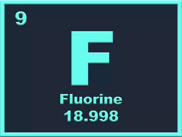 Free download Fluorine Element Periodic Table -  free illustration to be edited with GIMP free online image editor