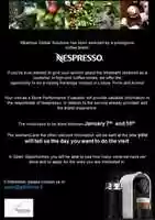 Free download Flyer Nespresso PT free photo or picture to be edited with GIMP online image editor