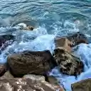 Foam splashed on the rocks  screen for extension Chrome web store in OffiDocs Chromium