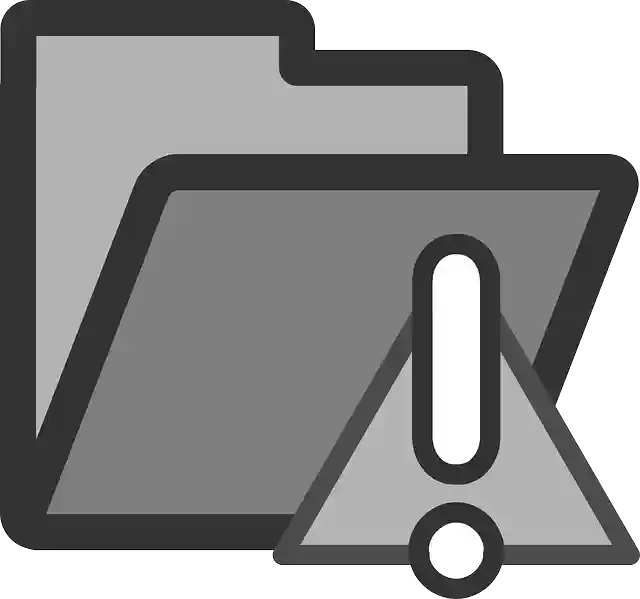 Free download Folder Directory Warning - Free vector graphic on Pixabay free illustration to be edited with GIMP free online image editor