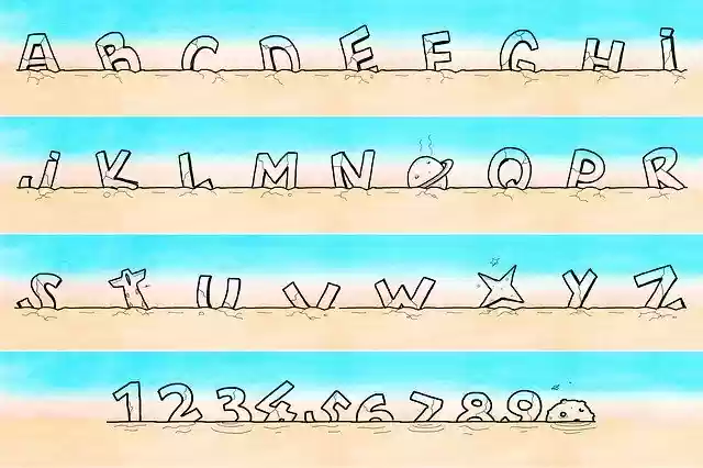 Free download Font Alphabet Letters -  free illustration to be edited with GIMP free online image editor