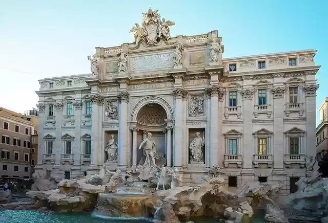 Free download Fontana Di Trevi Rome Statue -  free photo or picture to be edited with GIMP online image editor