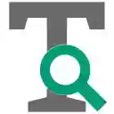 Font inspector  screen for extension Chrome web store in OffiDocs Chromium