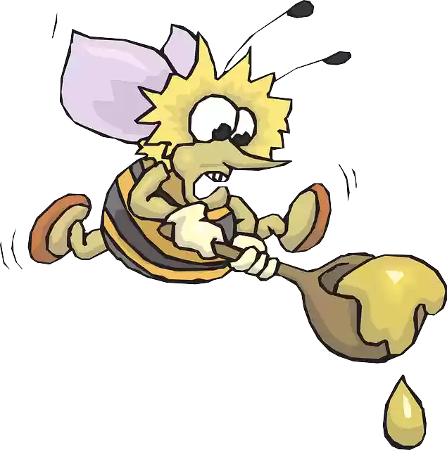 تحميل مجاني Food Honey Bee - رسم متجه مجاني على رسم توضيحي مجاني لـ Pixabay ليتم تحريره باستخدام محرر صور مجاني عبر الإنترنت من GIMP