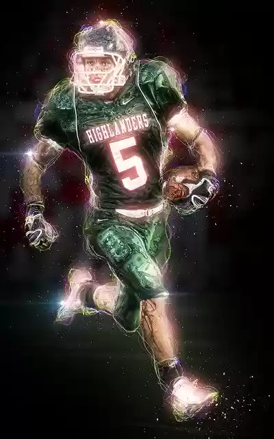 Descărcați gratuit ilustrații gratuite Football American Player pentru a fi editate cu editorul de imagini online GIMP