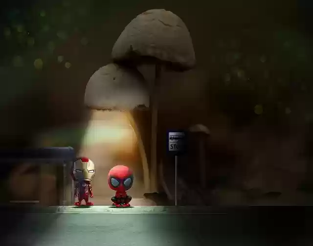 Free download Forest Bus Stop -  free illustration to be edited with GIMP free online image editor