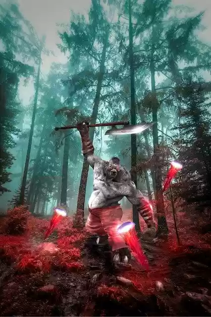 Free download Forest Red Monster -  free photo or picture to be edited with GIMP online image editor