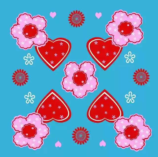 Free download Forms Hearts Flowers -  free illustration to be edited with GIMP free online image editor