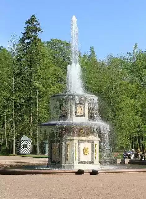 Free download Fountain Peterhof St -  free photo or picture to be edited with GIMP online image editor