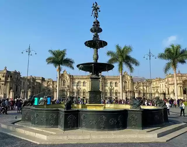 Free download Fountain Water Peru -  free photo or picture to be edited with GIMP online image editor