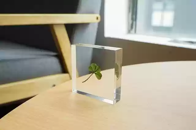 Free download Four-Leaf Clover Glass Crystal -  free photo or picture to be edited with GIMP online image editor
