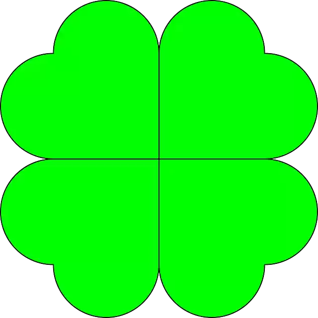 Free download Four-Leaf Clover Shamrock Luck - Free vector graphic on Pixabay free illustration to be edited with GIMP free online image editor
