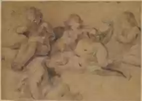Free download Four Studies of a Nude Child free photo or picture to be edited with GIMP online image editor