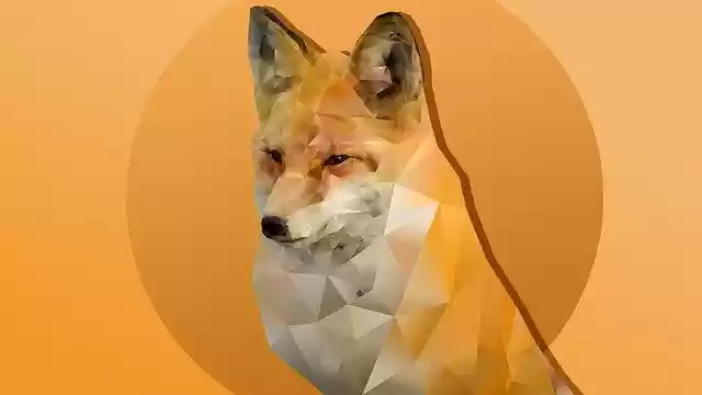 Free download Fox Polygon Art -  free illustration to be edited with GIMP free online image editor