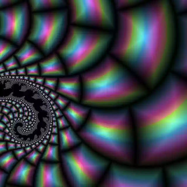 Free download Fractal Abstract Background Colour -  free illustration to be edited with GIMP free online image editor