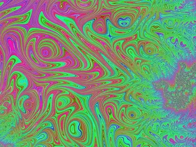 Free download Fractal Art Neon -  free illustration to be edited with GIMP free online image editor