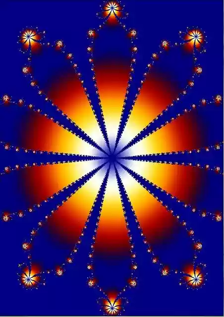 Free download Fractal Background Blue -  free illustration to be edited with GIMP free online image editor