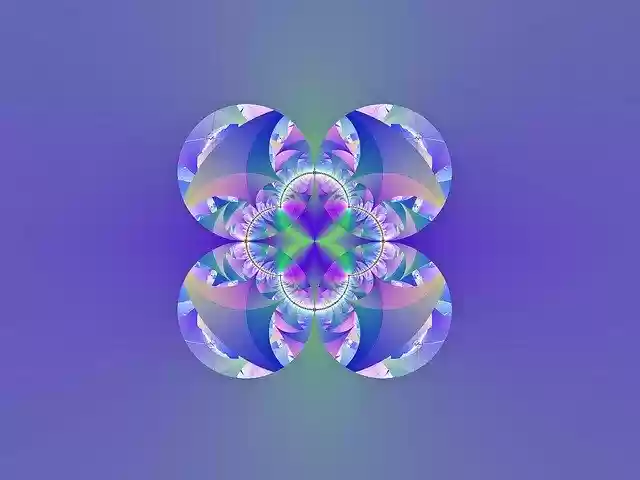 Free download Fractal Blue Fantasy -  free illustration to be edited with GIMP free online image editor