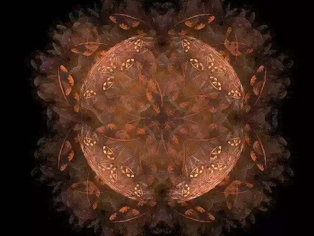 Free download Fractal Brown Orange -  free illustration to be edited with GIMP free online image editor