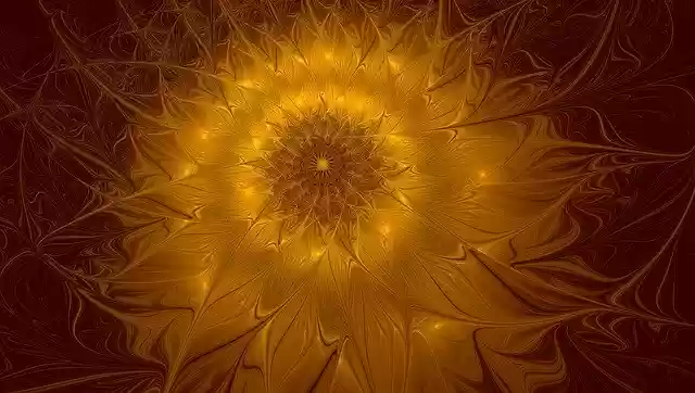 Free download Fractal Flower Floral -  free illustration to be edited with GIMP free online image editor