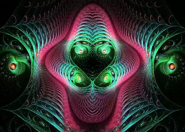 Free download Fractal Fractals Bright -  free illustration to be edited with GIMP free online image editor