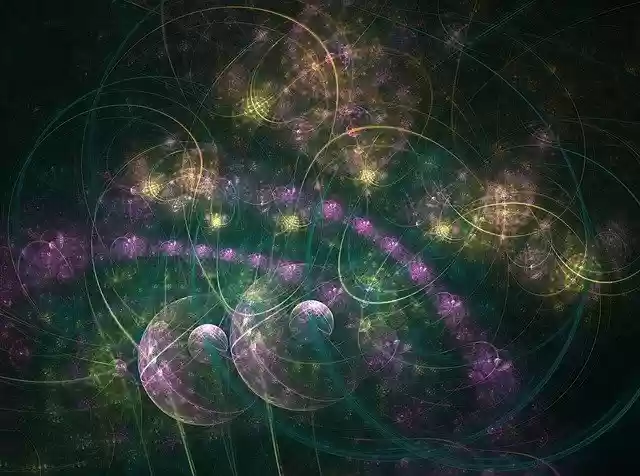 Free download Fractal Purple Green -  free illustration to be edited with GIMP free online image editor
