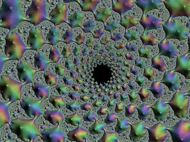 Free download Fractal Rainbow Art -  free illustration to be edited with GIMP free online image editor