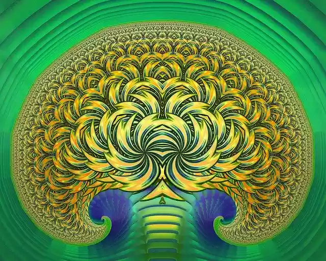 Free download Fractal Tree Abstract -  free illustration to be edited with GIMP free online image editor