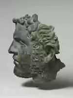 Free download Fragmentary bronze portrait of the emperor Caracalla free photo or picture to be edited with GIMP online image editor