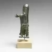 Free download Fragmentary bronze statuette of Herakles with lions skin free photo or picture to be edited with GIMP online image editor
