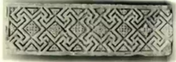 Free download Fragment from a Frieze with Meander Pattern and Diamond-Shaped Rosettes free photo or picture to be edited with GIMP online image editor