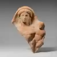 Free download Fragment of a terracotta relief of a woman and child free photo or picture to be edited with GIMP online image editor