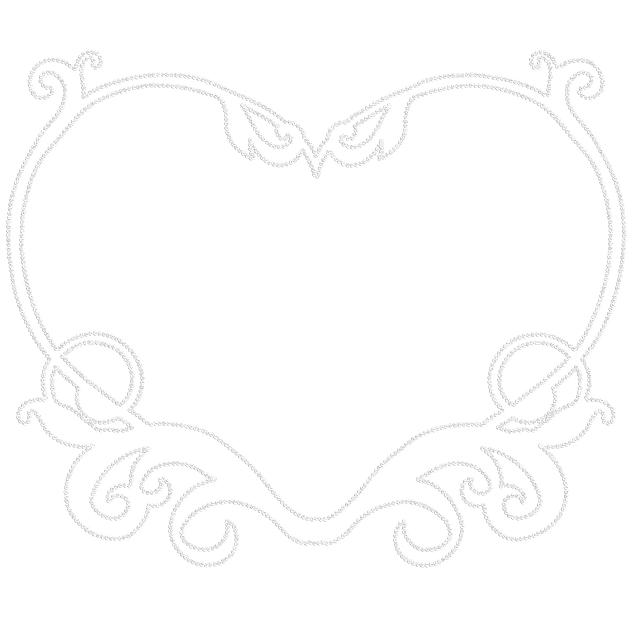 Free download Frame Pearl Decor -  free illustration to be edited with GIMP free online image editor
